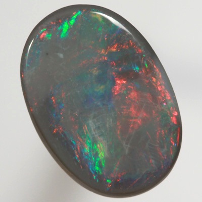 SOLID BLACK OPAL Bright red contrasted by green SEE VIDEOS